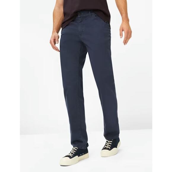 [Brax] Feel Good Cooper Fancy Navy Blue Textured Denim Regular Fit Jeans 36x34 - Picture 1 of 10